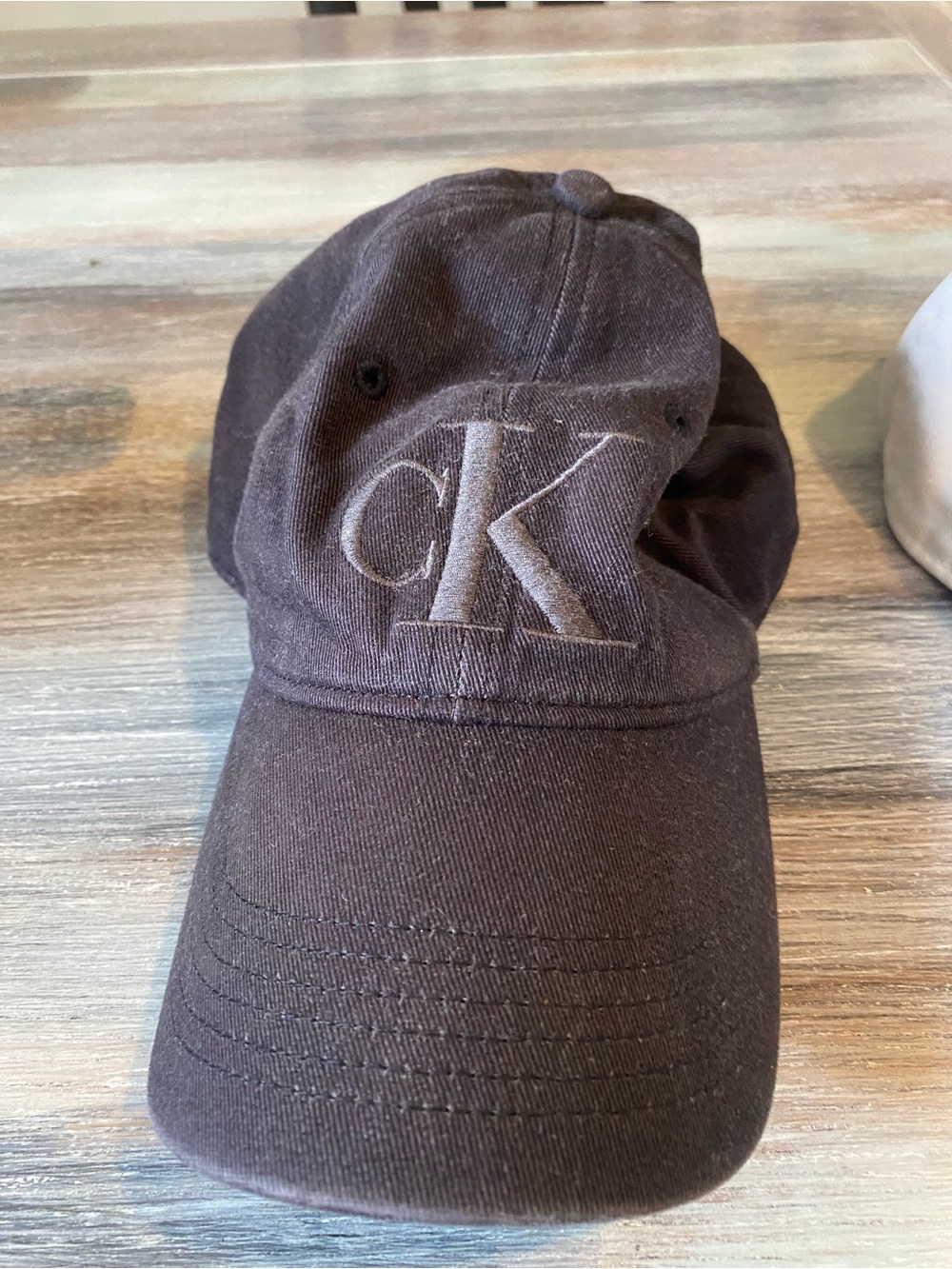 Calvin Klein Embroidered Baseball Cap CK Logo Monogram Y2k